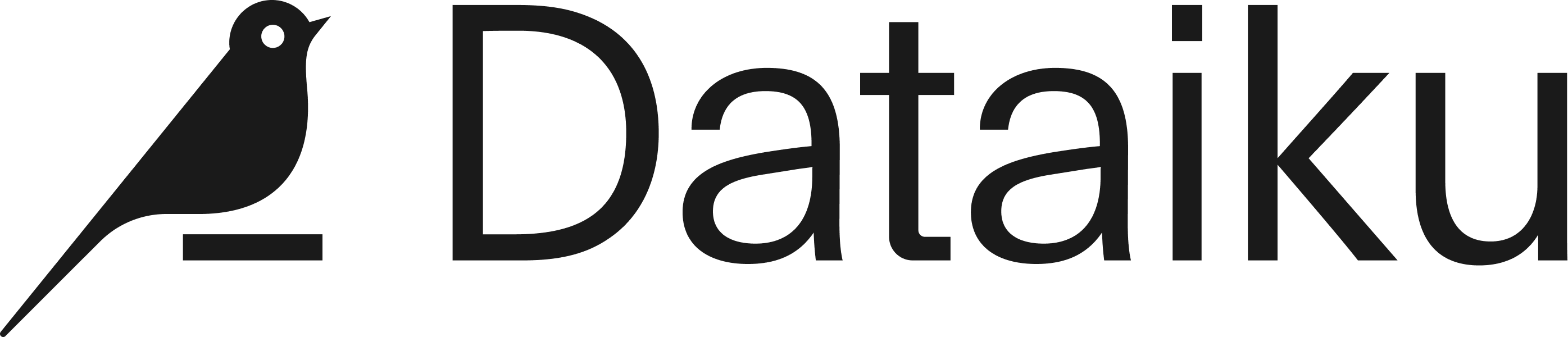 Black Dataiku Lockup Logo
