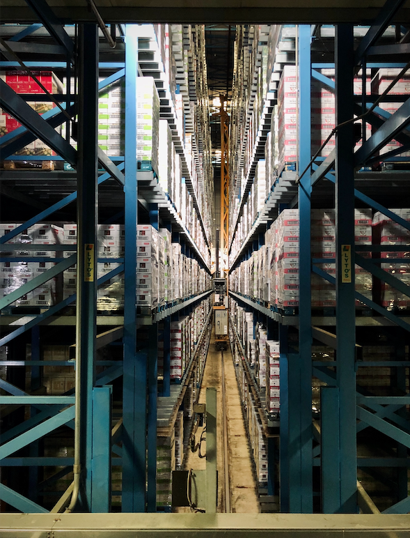 Warehouse aisle