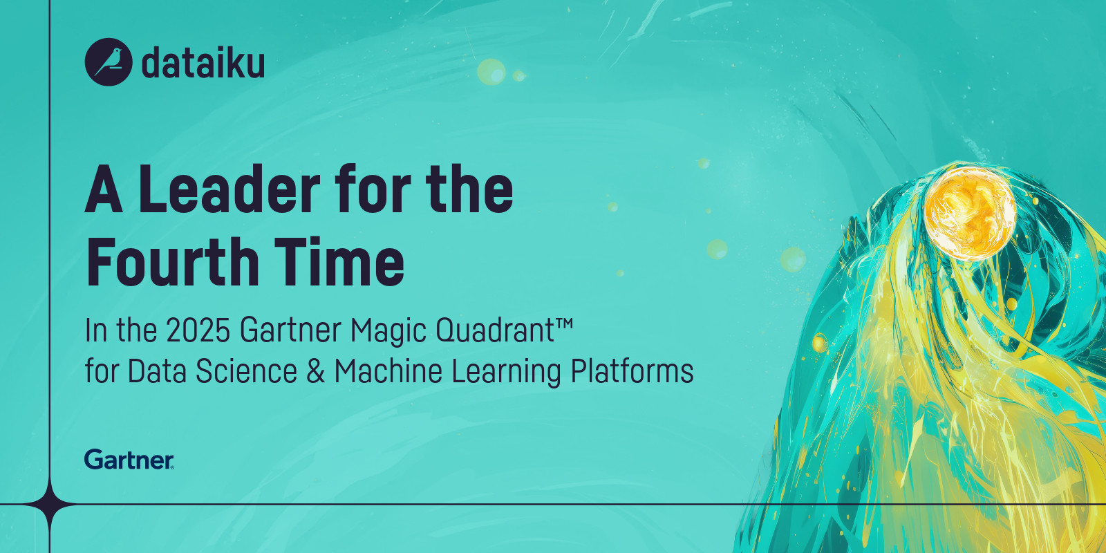 Dataiku Named a Gartner Magic Quadrant Leader for 4th Consecutive Year