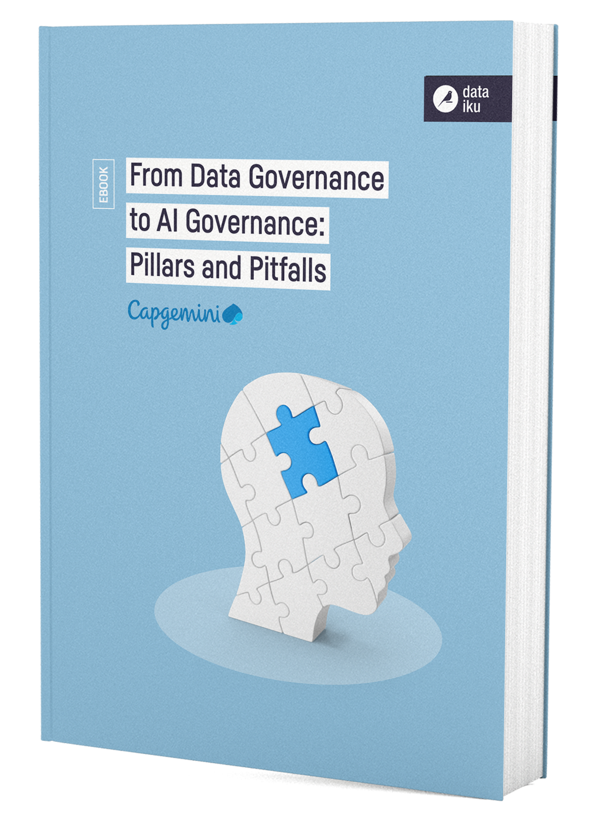 from data governance to AI governance 3D book cover
