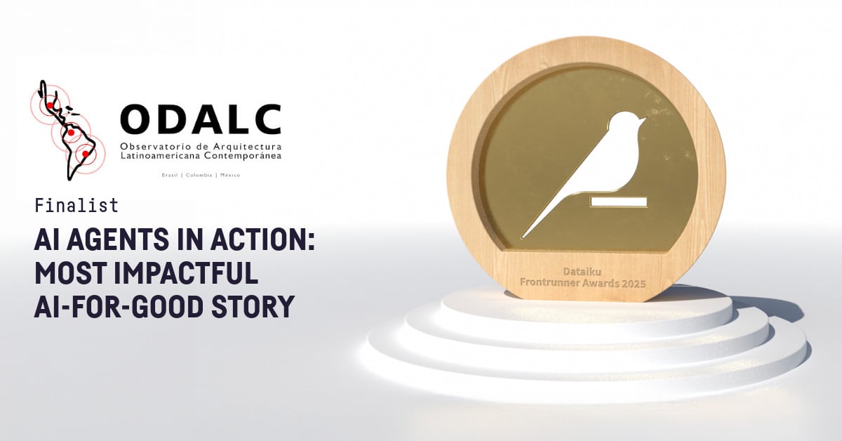 ODALC front runner award Dataiku